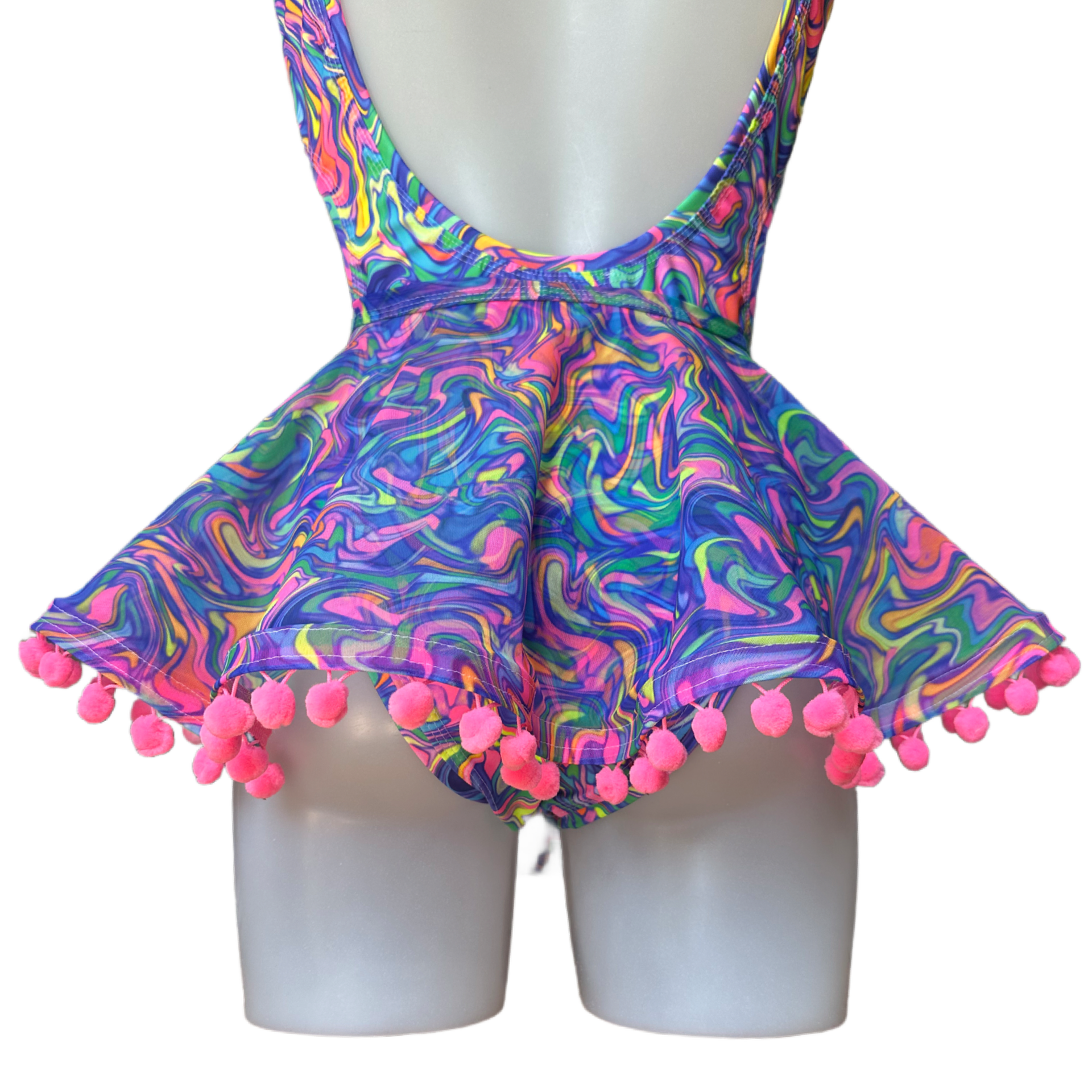 Pom Pom mesh overskirt