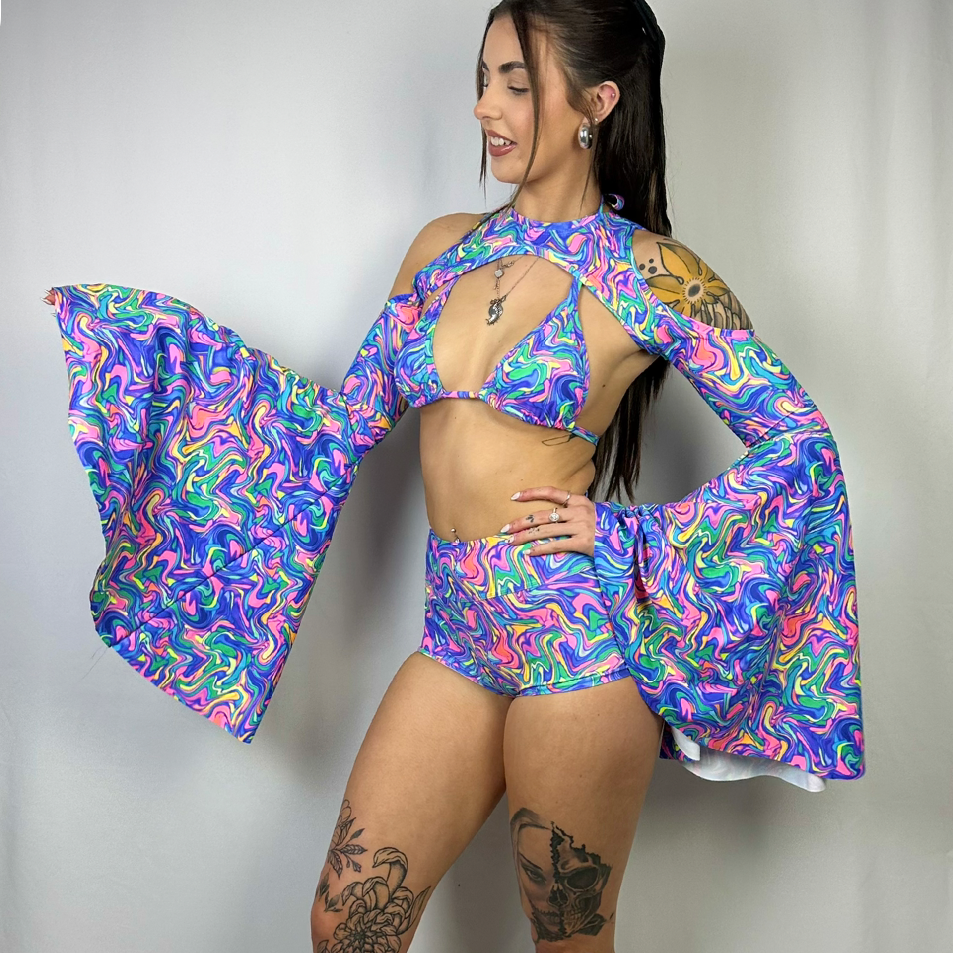 Open Back Extreme Crop Top